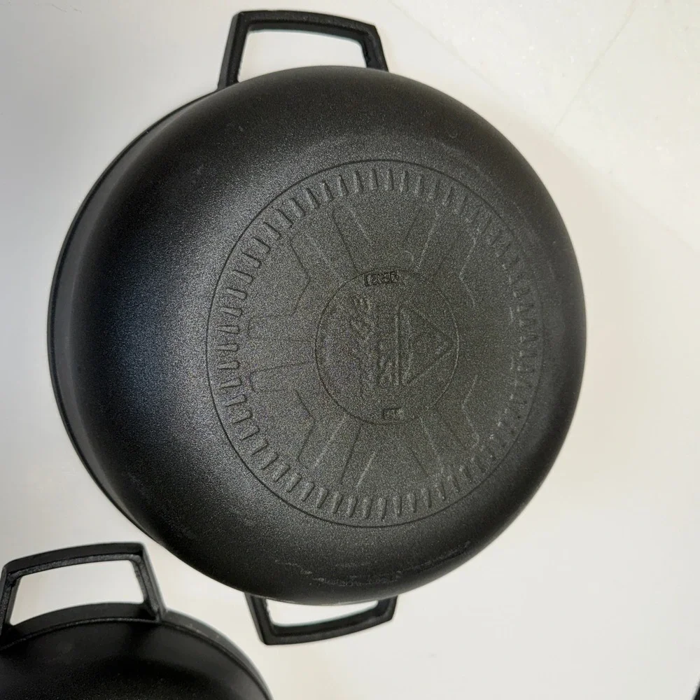 Lot‎ of 3 Imusa Black Cast Aluminum Nesting Pot Kitchen Dual Handle Cookware